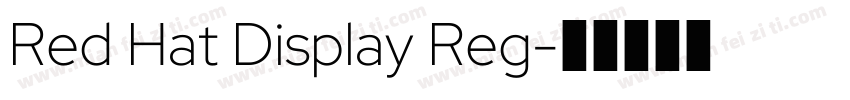 Red Hat Display Reg字体转换